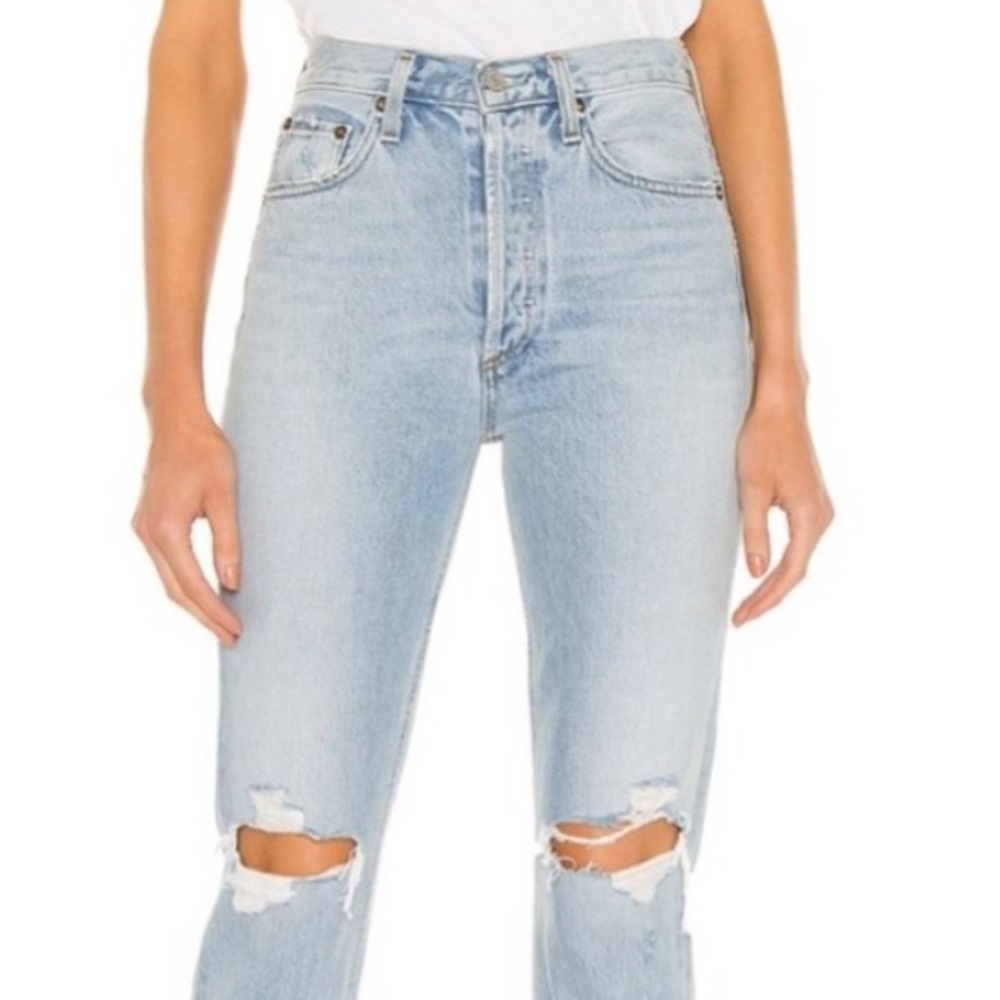 AGOLDE Riley High Rise Crop Jeans - Picture 4 of 7